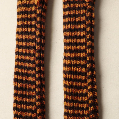 Brown - Kumaun Hand Knitted Woolen Hand Warmer 118