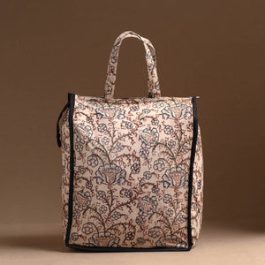 Beige - Handcrafted Cotton Shopping Bag 20