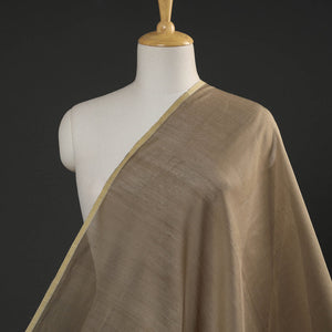 Brown - Maheshwari Silk Cotton Pure Handloom Fabric