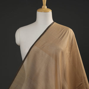 Brown - Maheshwari Silk Cotton Pure Handloom Fabric