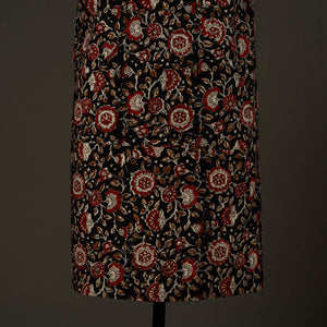 Black - Bagru Block Print Cotton Apron with Pocket 13