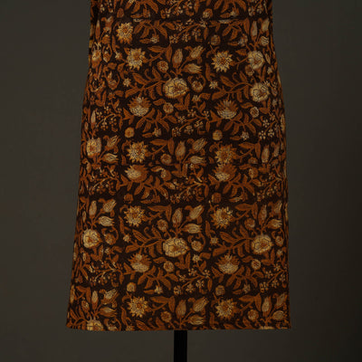 Brown - Bagru Block Print Cotton Apron with Pocket 22
