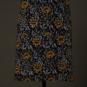 Black - Bagru Block Print Cotton Apron with Pocket 24