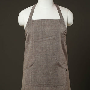 Brown - Jhiri Handloom Cotton Apron with Pocket 36