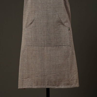 Brown - Jhiri Handloom Cotton Apron with Pocket 36