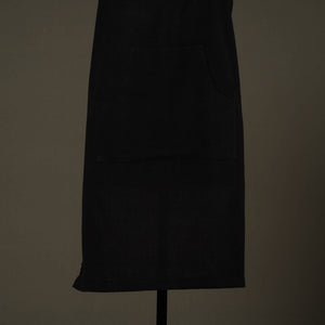 Black - Jhiri Handloom Cotton Apron with Pocket 39