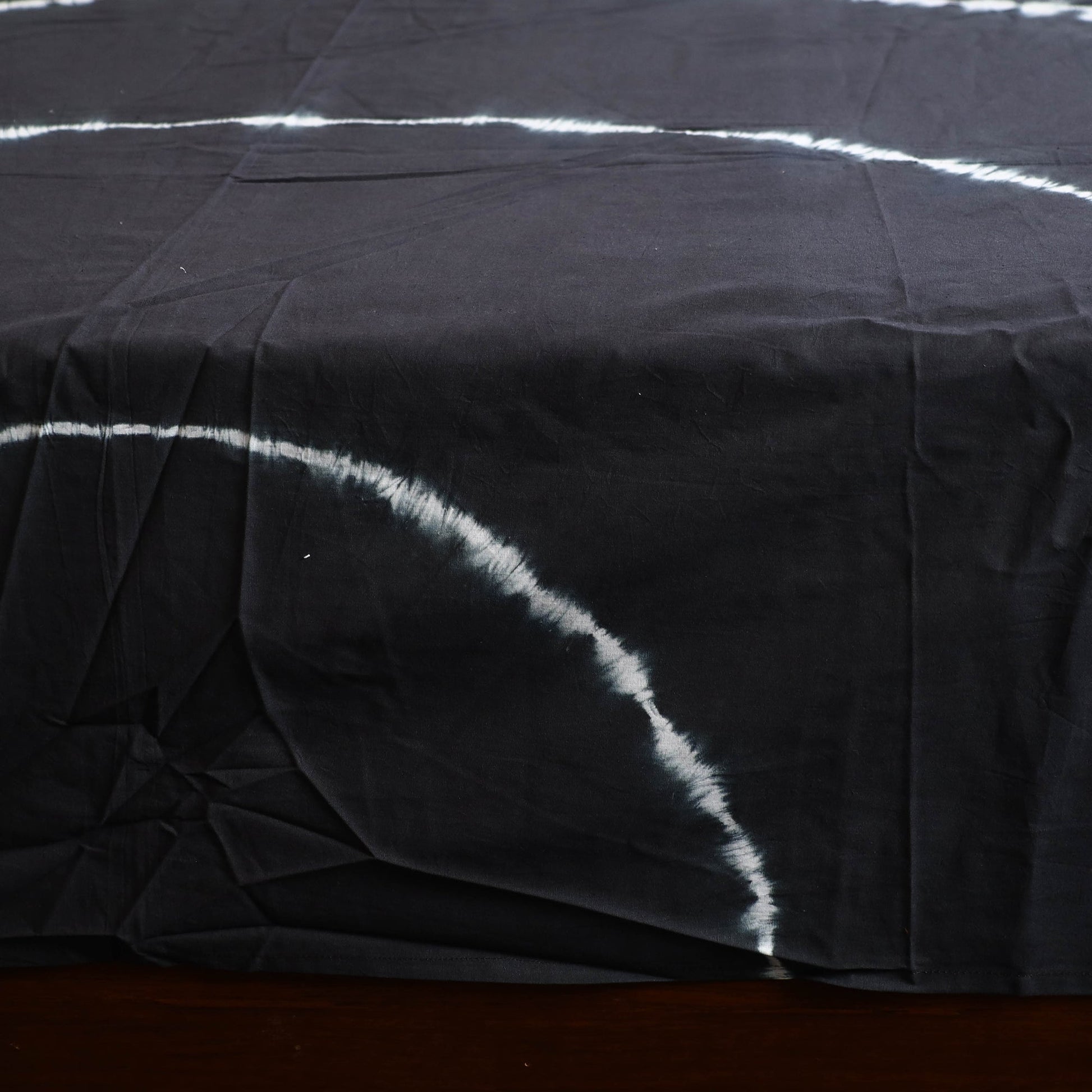 Black - Tie & Dye Cotton Double Shibori Bed Sheet Set
