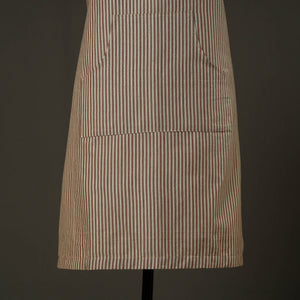 Brown - Jhiri Handloom Cotton Apron with Pocket 45