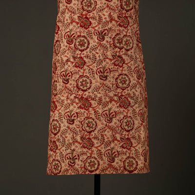 Beige - Kalamkari Block Print Cotton Apron with Pocket 50
