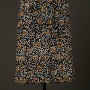 Black - Kalamkari Block Print Cotton Apron with Pocket 58