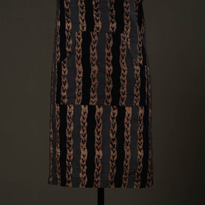 Brown - Hand Batik Print Cotton Apron with Pocket 69