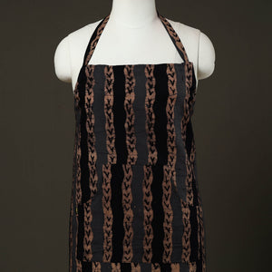 Brown - Hand Batik Print Cotton Apron with Pocket 69