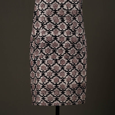 Black - Hand Batik Print Cotton Apron with Pocket 75