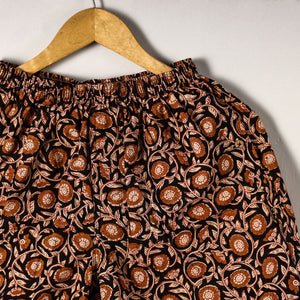Black - Sanganeri Block Printed Cotton Unisex Boxer/Shorts