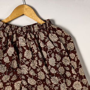 Brown - Sanganeri Block Printed Cotton Unisex Boxer/Shorts