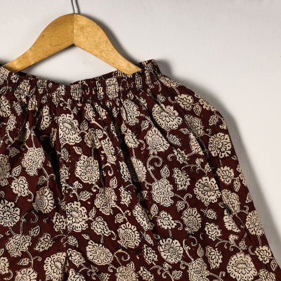 Brown - Sanganeri Block Printed Cotton Unisex Boxer/Shorts
