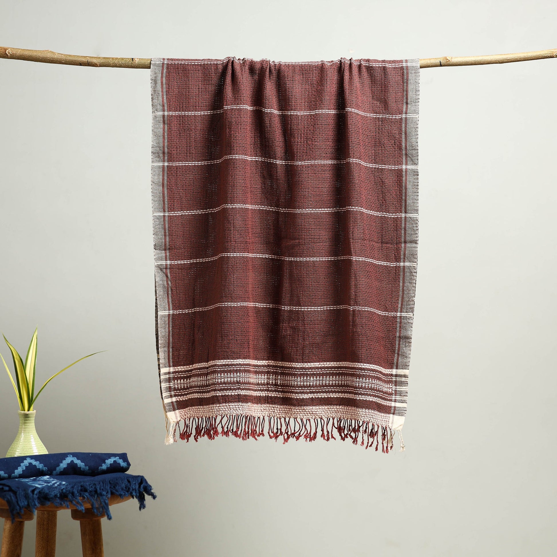 Brown - Handloom Kala Cotton Organic Towel 26