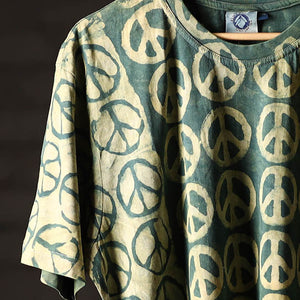 Bindaas Block Art Printed Cotton Unisex Round Neck T-shirt 20