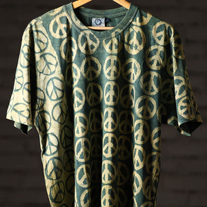 Bindaas Block Art Printed Cotton Unisex Round Neck T-shirt 20