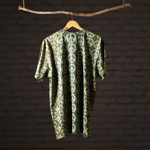 Bindaas Block Art Printed Cotton Unisex Round Neck T-shirt 20