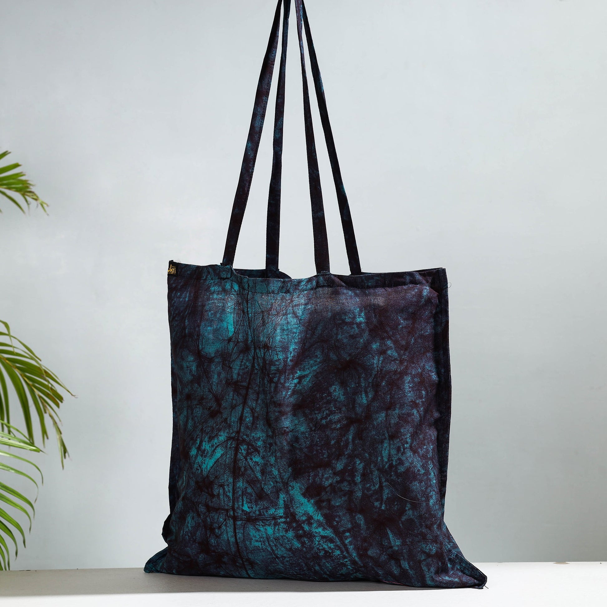 Blue - Hand Batik Printed Cotton Jhola Bag