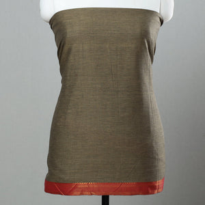 Brown - 3pc Cotton Dharwad Dress Material 11