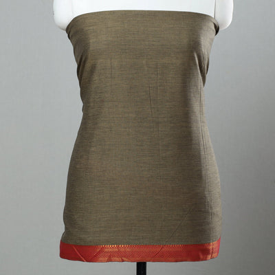 Brown - 3pc Cotton Dharwad Dress Material 11