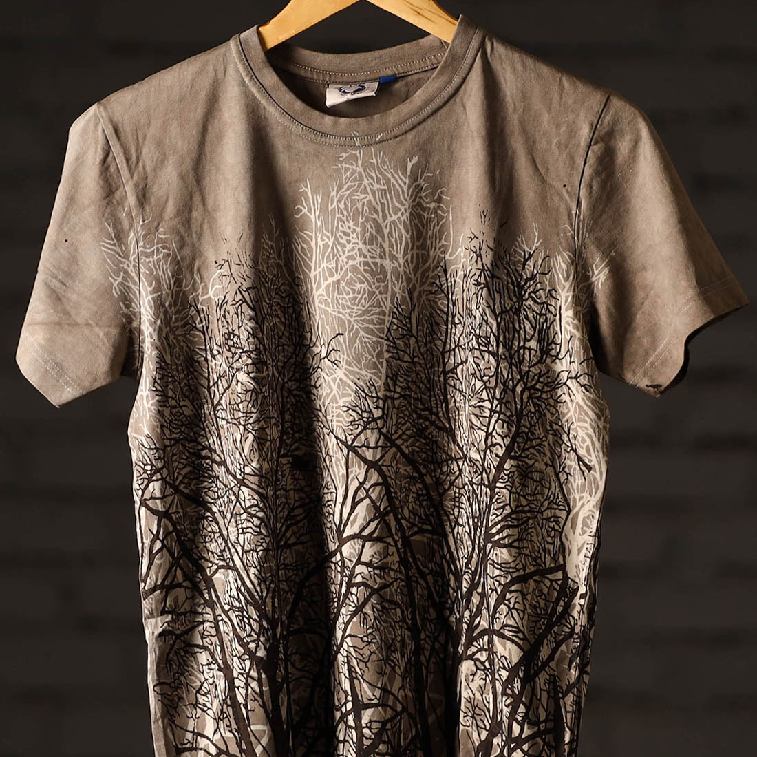 Bindaas Block Art Printed Cotton Unisex Round Neck T-shirt 13