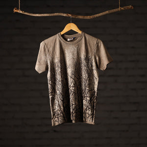 Bindaas Block Art Printed Cotton Unisex Round Neck T-shirt 13