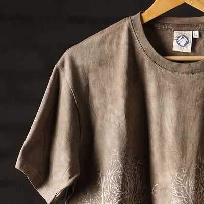 Bindaas Block Art Printed Cotton Unisex Round Neck T-shirt 25