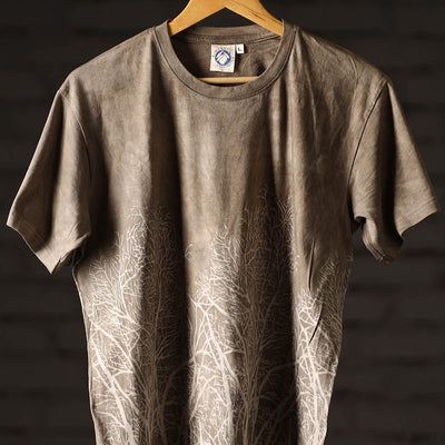 Bindaas Block Art Printed Cotton Unisex Round Neck T-shirt 25