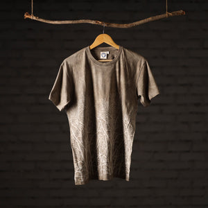 Bindaas Block Art Printed Cotton Unisex Round Neck T-shirt 25