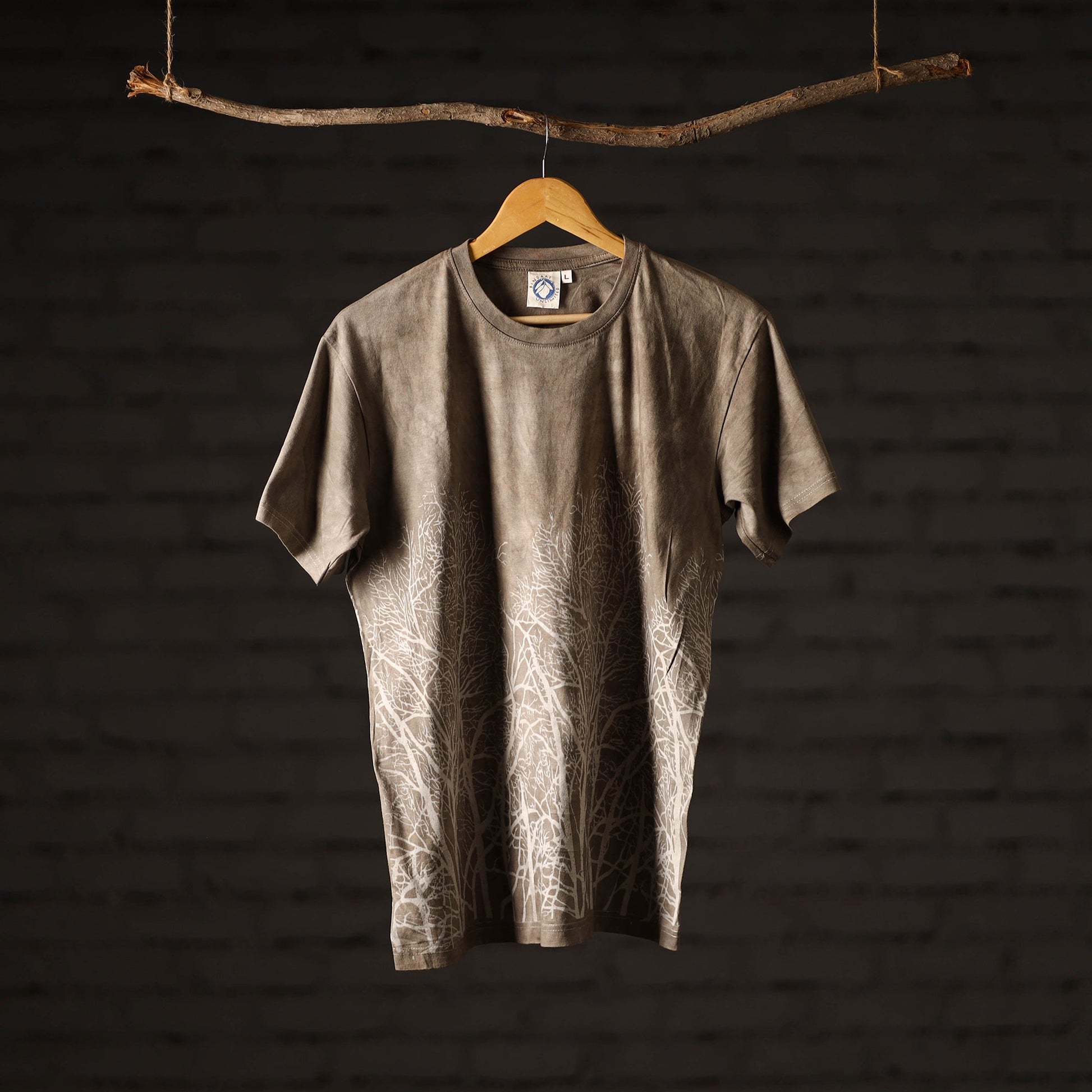 Bindaas Block Art Printed Cotton Unisex Round Neck T-shirt 25