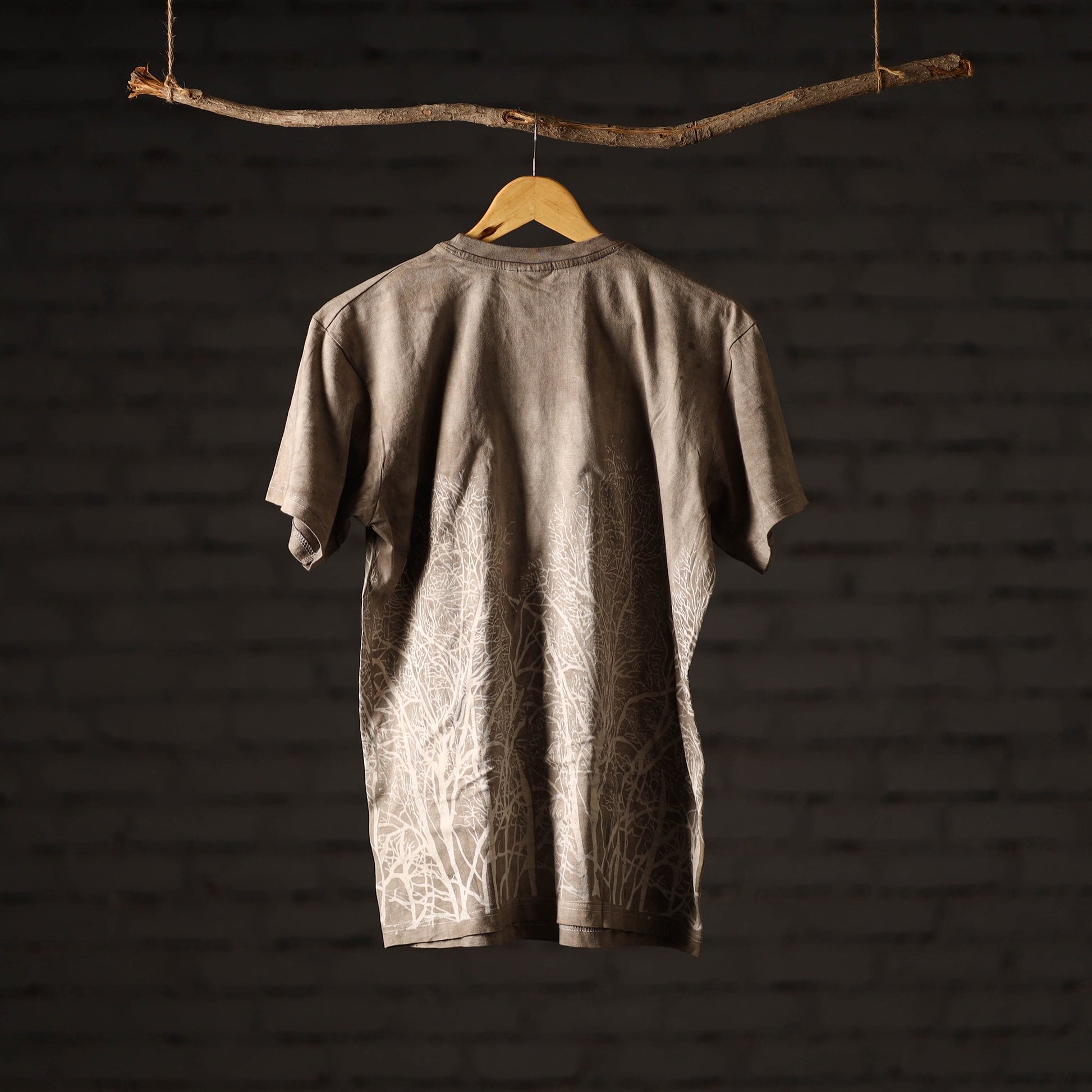 Bindaas Block Art Printed Cotton Unisex Round Neck T-shirt 25