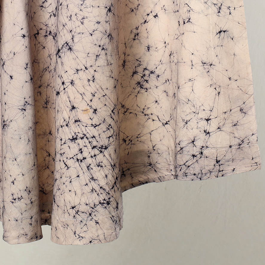 Beige - Hand Batik Printed Cotton Wrap Around Skirt 20