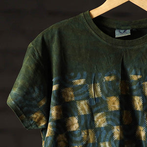 Bindaas Block Art Printed Cotton Unisex Round Neck T-shirt 38