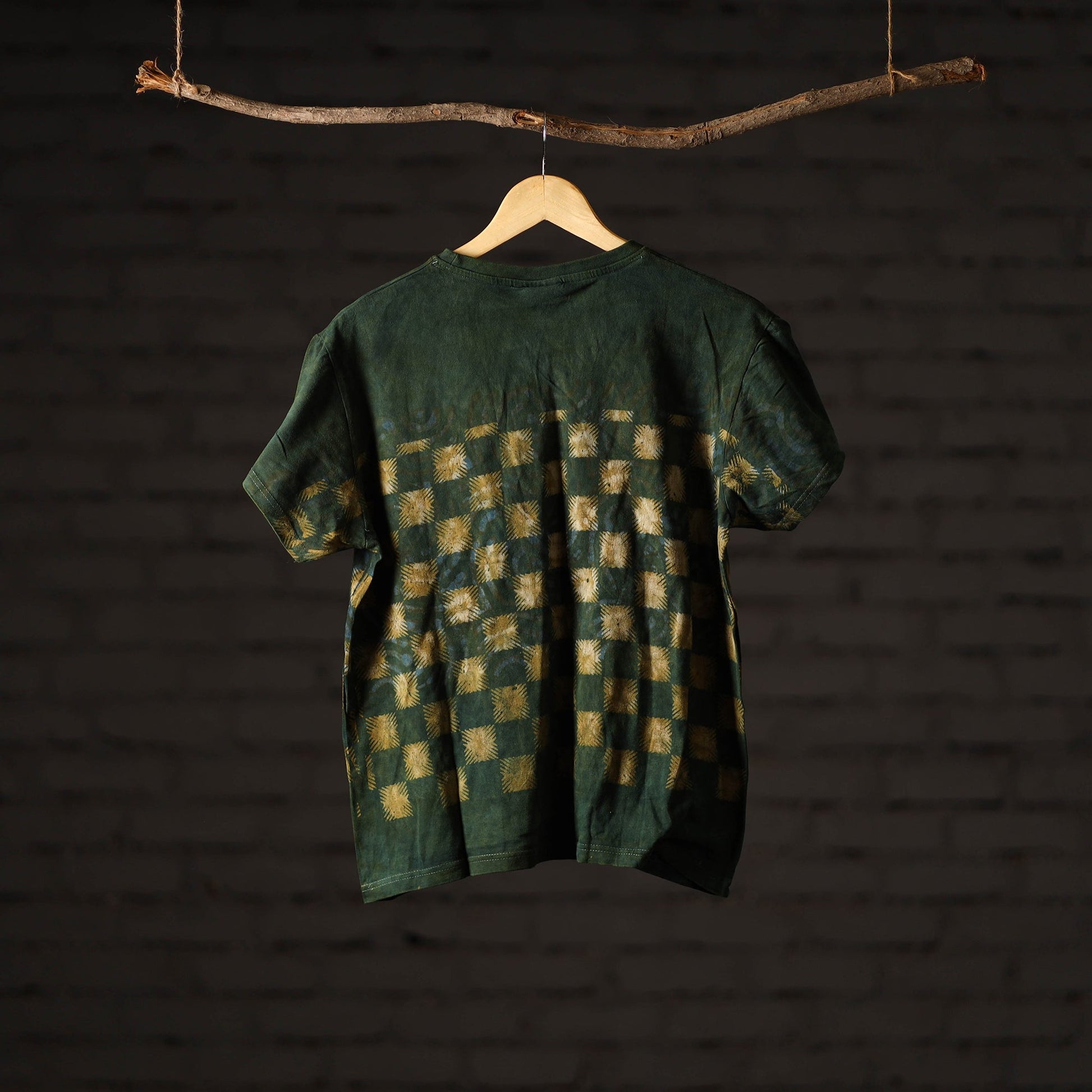 Bindaas Block Art Printed Cotton Unisex Round Neck T-shirt 38