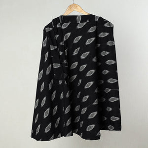 Black - Wrap Around Cotton Pochampally Ikat Skirt 21