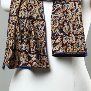 Brown - Kalamkari Block Printed Cotton Stole 24