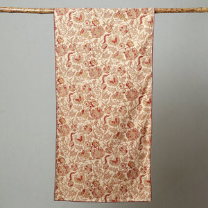 Beige - Kalamkari Block Printed Cotton Stole 22