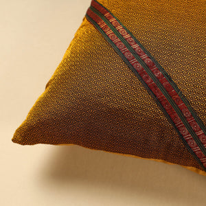 Brown - Khun Weave Cotton Cushion Cover (16 x 16 in)