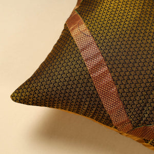 Brown - Khun Weave Cotton Cushion Cover (16 x 16 in)