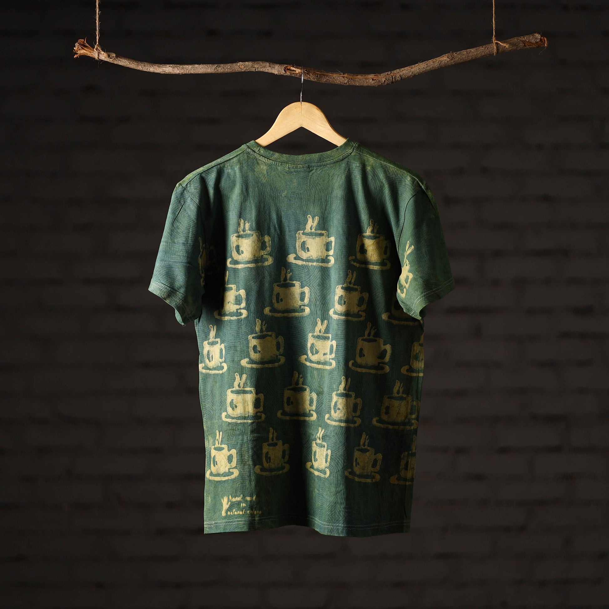 Bindaas Block Art Printed Cotton Unisex Round Neck T-shirt 26