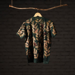 Bindaas Block Art Printed Cotton Unisex Round Neck T-shirt 17