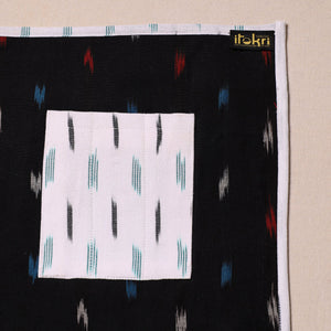 Black - Ikat Cotton Table Mat With Pocket 05
