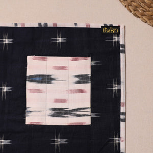 Black - Ikat Cotton Table Mat With Pocket 09