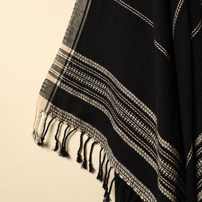 Black - Organic Kala Cotton Handloom Towel 02