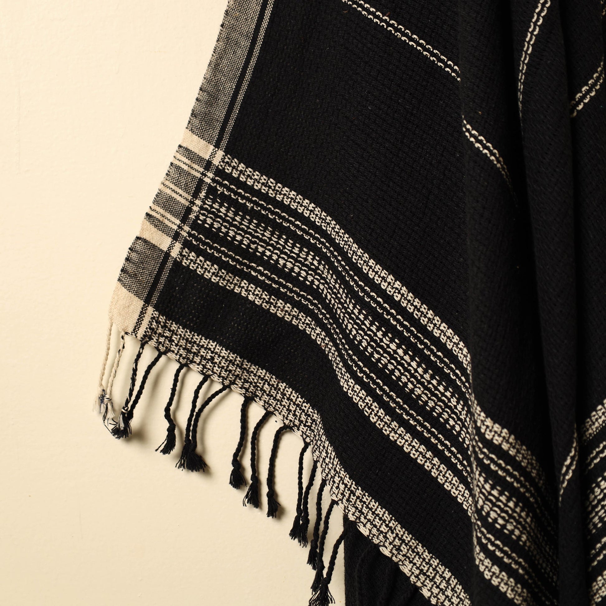 Black - Organic Kala Cotton Handloom Towel 02