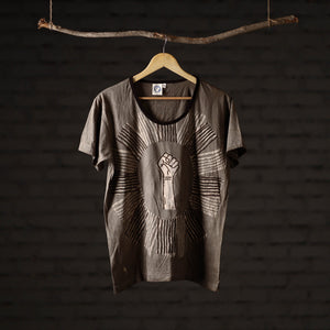 Bindaas Block Art Printed Cotton Women Round Neck T-shirt 52