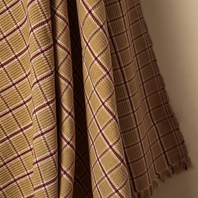 Brown - Honeycomb Handloom Cotton Bath Towel From Dehradun